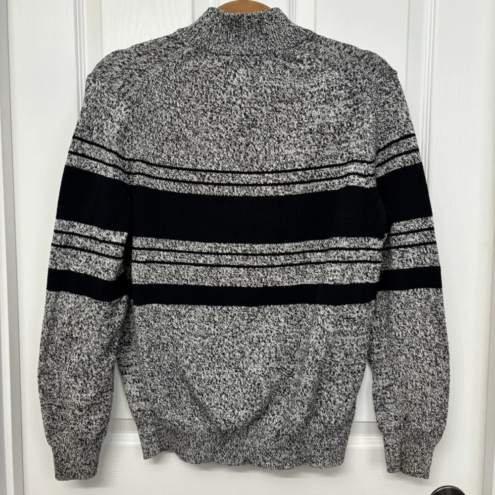 Croft & Barrow Marled Knit Sweater | Men’s M | Button Mock Neck - Picture 2 of 8